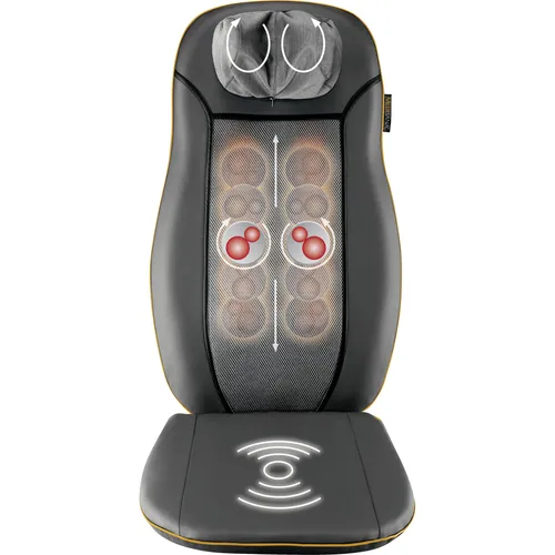 medisana MCN Shiatsu Massagesitzauflage - Rücken- und Nackenmassage mit Wärmefunktion, 3 Intensitäten und Spotmassage für entspannende Momente zu Hause oder im Büro