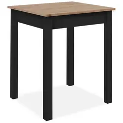 Esstisch CAPRI 60x76x67 cm - Brauner Esszimmertisch für gemütliche Mahlzeiten - Tische & Stehtische - Moderner Esstisch in braun, ideal für kleine Räume mit kompakter Größe und elegantem Dekor.
