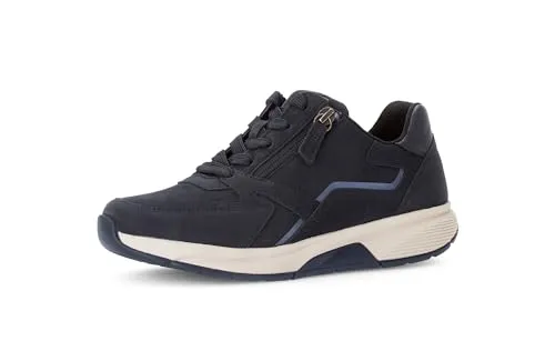 Gabor Sneaker Blau 42 EU (8 UK) - Modischer Sneaker aus Wildleder in Blau, mit herausnehmbarer Einlegesohle für optimalen Tragekomfort. Ideal für den Alltag.
