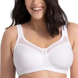 Miss Mary Sweet Senses Wireless Bra BH Weiß E 90 Damen - Funktionsunterwäsche - Bügelloser T-Shirt-BH mit atmungsaktivem Keep Fresh Material für höchsten Tragekomfort und eine unsichtbare Passform.