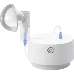 Omron X105 Advanced Inhaliergerät - Inhaliergerät für Asthma und Allergien mit innovativer Valve Technologie, die Medikamentenverlust verhindert und eine effektive Behandlung für die ganze Familie ermöglicht.
