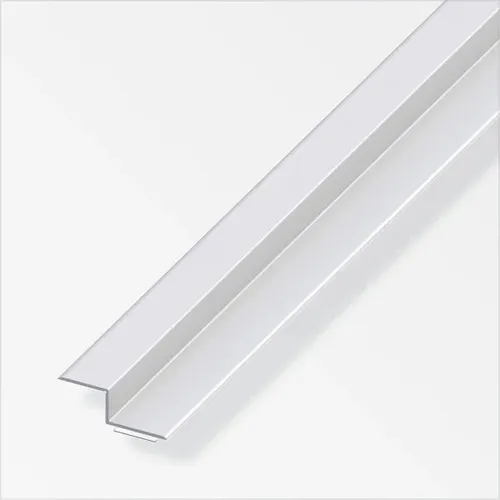 alfer Z-Abschluss-Profil 1 m - Aluminium eloxiert silber - Abschlussprofile aus hochwertigem, eloxiertem Aluminium für langlebige und ästhetische Abschlüsse. Ideal für saubere Übergänge in Wohnräumen und Gewerbe.
