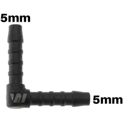 WamSter® L 90° Schlauchverbinder Pipe Connector 5mm Durchmesser