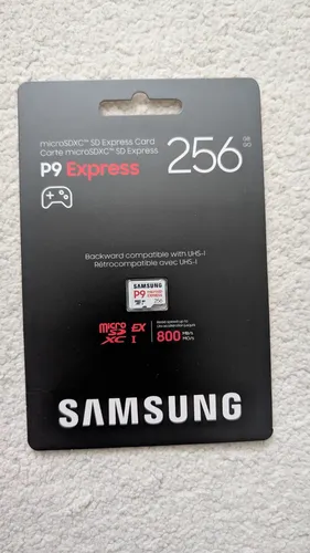 SAMSUNG microSD Express Card P9 - 250GB für Nintendo Switch 2 - Leistungsstarke microSD Express Card mit 250GB Speicher, ideal für die Nintendo Switch 2. Hohe Übertragungsgeschwindigkeiten und kompakte Bauweise für beste Performance.