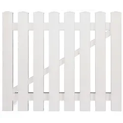 T&J LIGHTLINE Kunststoff Einzeltor weiß - Gartenzäune - Hochwertiges und pflegeleichtes Einzeltor aus Fensterkunststoff, ideal für Garten und Einfahrt, mit zeitlosem Design und einfacher Montage.