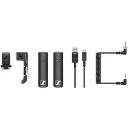 Sennheiser XSW-D Portables Basis-Set - Drahtloses Audio-Set für eine einfache Verbindung von Audioquellen. Hoher Bedienkomfort dank intuitiver Ein-Tasten-Bedienung und zuverlässiger Digitalübertragung.