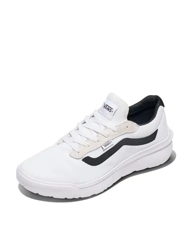 Vans Herren Range Brz Sneaker - Weiß/Schwarz, Größe 44 EU - Stylischer Schnürsneaker mit OrthoLite-Einlegesohle für hohen Tragekomfort und Gummi-Außensohle für optimale Traktion.