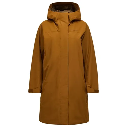 Peak Performance Treeline Insulated Parka Damen Mantel - Braun - L - Funktionsjacken mit hervorragender Isolierung, ideal für kalte Tage und Outdoor-Aktivitäten.