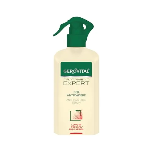 Gerovital Tratament Expert Anti-Haarausfall-Kur Serum, No-Rinse, reduziert den Haarausfall, stärkt die Haarwurzel, stimuliert das gesunde Wachstum, 150 ml
