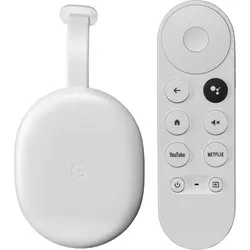 Google Chromecast mit TV (HD) - Streaming-Box für Unterhaltung - Streaminggeräte mit integrierter Sprachsteuerung über die Fernbedienung, ideal für den Zugriff auf beliebte Apps wie Netflix, YouTube und mehr.
