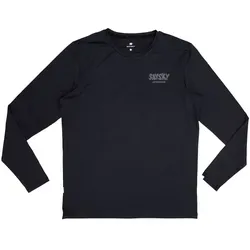 SAYSKY Reflective Logo Pace Langarmshirt Herren Grau/Silber XL - Bleib sichtbar und komfortabel bei kühlem Wetter – das SAYSKY Reflective Logo Pace Langarmshirt für Herren bietet optimale Bewegungsfreiheit und reflektierende Details für zusätzliche Sicherheit.
