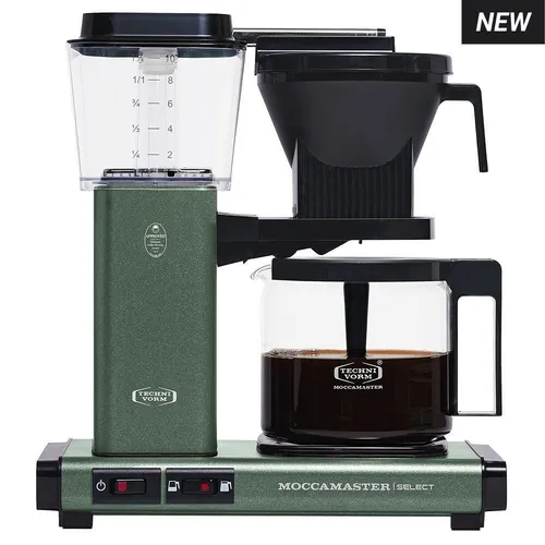MOCCAMASTER Filterkaffeemaschine KBG Select - Flexibles Kaffeevergnügen in Grün - Kaffeemaschinen: Die MOCCAMASTER KBG Select mit 1,25L Fassungsvermögen bietet die perfekte Zubereitung für 4 bis 10 Tassen und sorgt durch den Select-Wahlschalter für optimalen Geschmack.