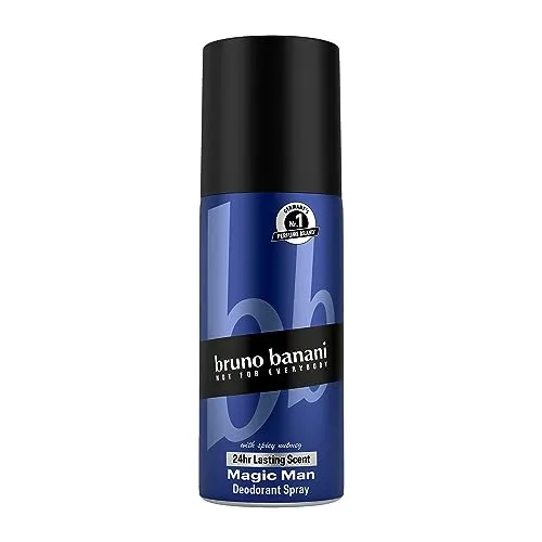 Bruno Banani Magic Man Deodorant Spray 150 ml - Hochwertiges Deodorant Spray für Herren, 150 ml. Bietet langanhaltenden Schutz vor unangenehmem Geruch und hinterlässt einen angenehmen Duft. Ideal für den täglichen Gebrauch.