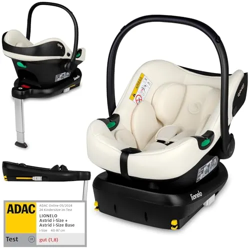 Lionelo ASTRID i-Size SET Kindersitz mit ISOFIX-Basis - SICHERHEIT UND KOMFORT: Der Lionelo ASTRID i-Size Kindersitz bietet mit 5-Sterne-Sicherheitstest höchste Sicherheit. Mit einfacher ISOFIX-Montage und Dri-Seat-Einlage für mehr Komfort ist er die ideale Wahl für Ihr Kind.