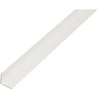 Alberts Winkelprofil Kunststoff weiß 15x15x1,2/1m - Robustes gleichschenkliges Winkelprofil aus weißem Kunststoff, ideal für präzise Anwendungen im Bau und Renovierung. Länge: 1m.