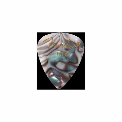 FENDER 351 Shape Premium Picks, Thin, Abalone, 12 Count