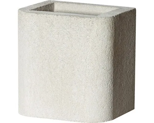 Buschbeck Schornsteinverlängerung für Gartengrillkamin 26 x 32 x 34 cm Beton wei