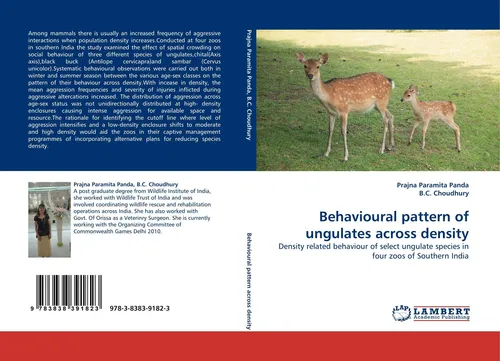 Behavioural pattern of ungulates across density Prajna Paramita Panda