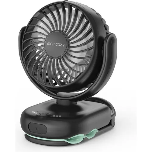 Momcozy Clip-On-Kinderwagenventilator, schwarz - Praktischer Clip-On-Ventilator für Kinderwagen, ideal für heiße Tage. Mit flexiblem Clip und leiser Betriebsweise sorgt er für angenehme Frischluft unterwegs.