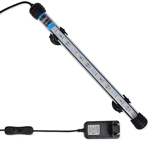 vidaXL LED Aquariumlampe 28cm - Helle Beleuchtung für Aquarien - Beleuchtung für Aquarien mit energiesparender LED-Technologie und wasserdichtem Design, ideal für nächtliche Beobachtungen von Fischen und Pflanzen.