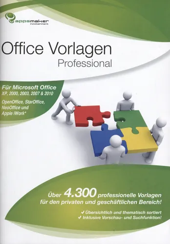 GW1997 Office Vorlagen Professional PC Neu & OVP