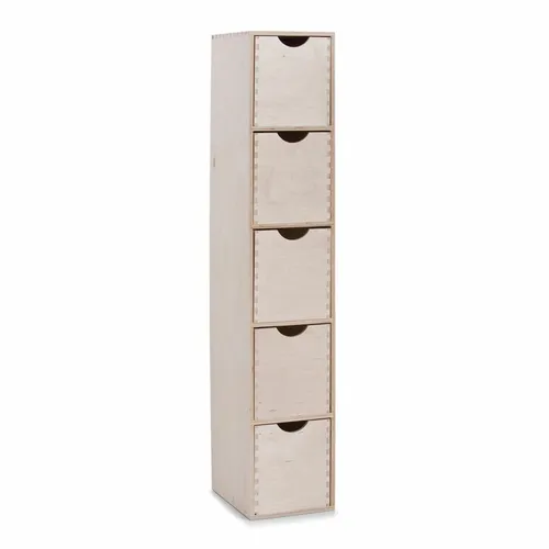 Zeller 5er Schubladenelement - Organizer für Ordnung - Boxen: Praktisches Schubladenregal mit 5 Fächern, aus hochwertiger Birke, freistehend und ohne Montage erforderlich - ideal für jeden Raum!