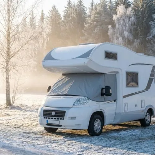 deiwo Wohnmobilschutzhülle Frontschutzplane für Fiat Ducato Typ 250/290 - Hochwertige Bugschutzplane für Fiat Ducato ab 2006, schützt vor Hitze, Kälte und unerwünschten Blicken. Ideal für Camper, mit langlebigem PVC Kunstleder und optimaler Passform.
