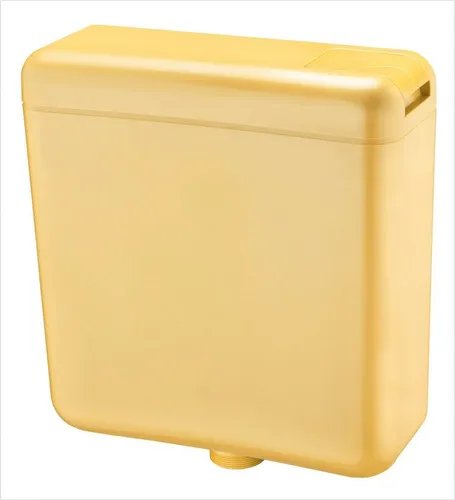 CORNAT Spülkasten curry, Spülmenge einstellbar - Spülkästen mit 2-Mengen-Spülung für effizientes Wasser sparen, ideal für umweltbewusste Haushalte. Farbe: curry, 3-seitiger Anschluss, vollisoliert.