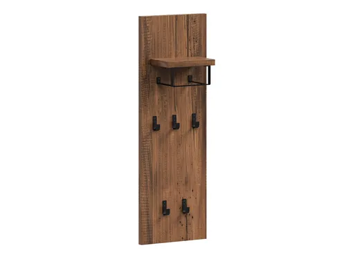 massivum Garderobe Sydney Pinie Wandpaneel aus Massivholz - Rustikale Wandgarderobe aus lackierter Pinie, ideal zur praktischen Aufbewahrung. Mit kompakten Maßen von 35 cm Breite und 107 cm Höhe passt sie in jeden Flur.
