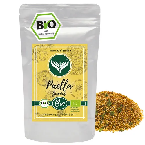 BIO Paella Gewürzzubereitung Gewürz, ideal für Reis und Hähnchen 250g