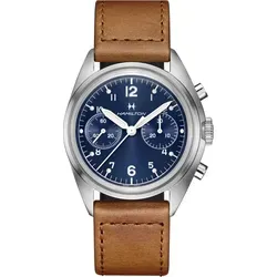 Hamilton Khaki Aviation Pilot Pioneer Mechanical Chronograph H76409540 - blau,braun - 40mm