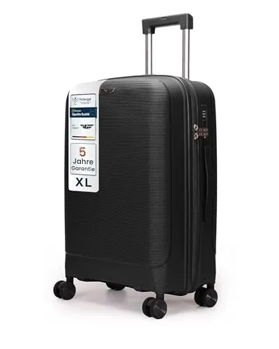 4FLY Leichter Hartschalen-Reisekoffer XL 75 cm – Großer Trolley mit TSA-Schloss & 4 Spinner-Rollen - Robuster Hartschalen-Reisekoffer mit 90L Volumen – ideal für längere Reisen. Stoßfeste Polypropylen-Hartschale schützt Ihr Gepäck zuverlässig. Inklusive TSA-Schloss für sichere Gepäckkontrollen und komfortable 360° Drehrollen.