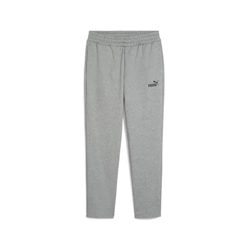 PUMA Herren Ess Logo Pants Tr Op Srl Hose - Modische Hose in Medium Gray Heather, Regular Fit mit praktischen Seitentaschen und unterstützt nachhaltige Baumwollproduktion durch die Better Cotton Initiative (BCI).