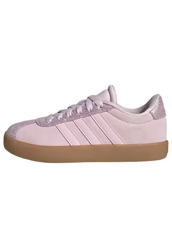 adidas Unisex Kinder VL Court 3.0 Schuhe, Clear Pink/GUM10, 35 1/2 EU - Stylische und bequeme Sneakers für Kinder, ideal für den Alltag und mit rutschfester Gummisohle für sicheren Halt.
