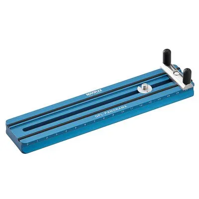 Novoflex Klemmplatte mit Skalierung 180mm - Schnellwechseladapter und -platten, präzise Skalierung für exakte Anpassungen und einfache Handhabung bei Fotoprojekten.