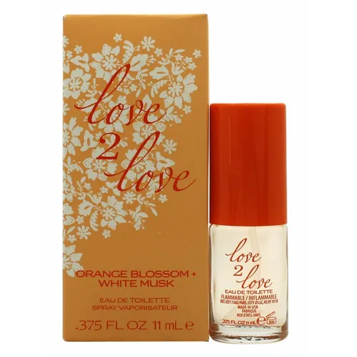 Love2Love Orange Blossom + White Musk Eau de Toilette 11ml Spray