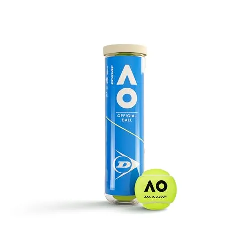 Dunlop Unisex D Tb Australian Open 4Pet Tennisbälle, Yellow, One Size