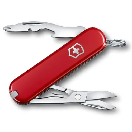 Victorinox Schweizer Taschenmesser Jetsetter, Multitool mit 7 Funktionen - Praktisches Multitool für Reisen: Das Victorinox Jetsetter bietet 7 Funktionen, darunter ein Kapselheber und ein magnetischer Phillips-Schraubendreher. Ideal für unterwegs, leicht und kompakt – immer bereit für Abenteuer!