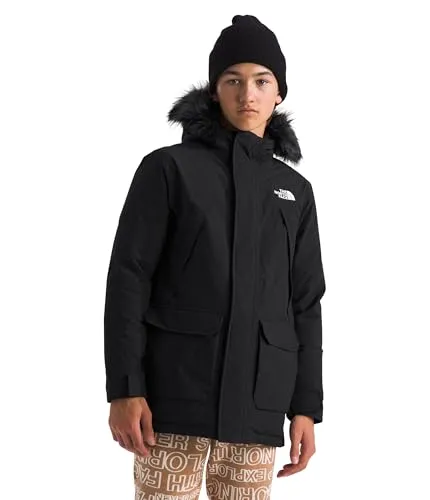 The North Face Kinder Boys Mcmurdo Parka Schwarz (Größe 116) - Wärmender Daunenparka für Jungs, ideal für kalte Tage. Robuste Qualität und stylisches Design für optimale Bewegungsfreiheit.