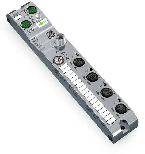 WAGO 765-4504/100-000 Sensor/Aktorbox passiv M12-Verteiler - Modularer M12-Verteiler für die Automatisierung, ideal für die Vernetzung von Maschinen. Robuste Bauweise mit Metallgewinde sorgt für zuverlässigen Einsatz in industriellen Anwendungen.