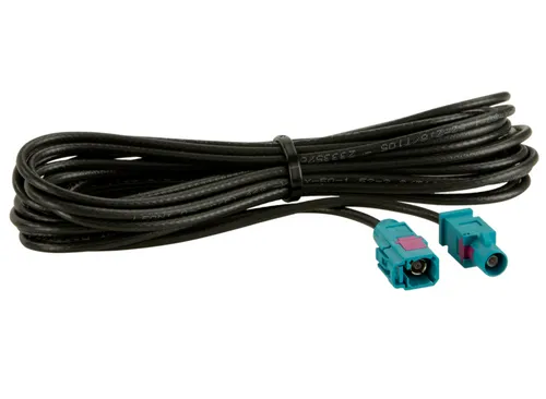 Fakra Antennen Verlängerungskabel 5m Kupplung Buchse auf Stecker RG174 500cm