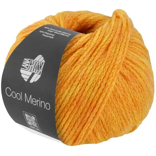 LANA GROSSA Cool Merino | Leichtes Kettengarn aus klassischer Merinowolle | Handstrickgarn aus 90% Schurwolle (Merino) & 10% Polyamid | 50g Wolle zum Stricken & Häkeln | 150m Garn FB 35