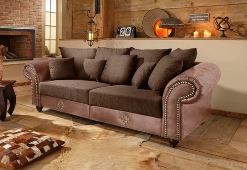 Home affaire Big-Sofa King George Mega Sofa, viel Platz, Federkern