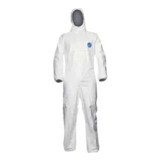 DuPont D14663953 Tyvek 500 Xpert - Chemische Schutzkleidung mit Kapuze, leicht und robust, Größe S, optimaler Schutz gegen Infektionsmittel und radioaktive Kontamination