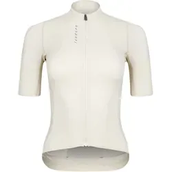 ISADORE Kurzarmtrikot Damen Signature Jersey | peanut white S - Hochwertiges ISADORE Kurzarmtrikot für Damen, ideal für intensive Fahrten. Leichter, elastischer Stoff mit Mesh-Einsätzen sorgt für optimalen Tragekomfort und Luftzirkulation. Praktische Rückentaschen für deine Essentials.