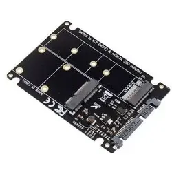 MicroConnect 2,5" SATA auf M.2 mSATA Adapter - Schwarz - Praktischer Adapter für die Verbindung eines 2,5" SATA-Laufwerks mit M.2 oder mSATA-SSDs. Robuste Bauweise und zeitloses Design in Schwarz für vielseitige Einsatzmöglichkeiten.