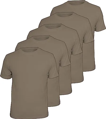 Arbeits-Worker Herren T-Shirts schwere Qualität 5er Pack Schlamm - Hochwertige Herren T-Shirts aus 100% Baumwolle im praktischen 5er Pack. Angenehmer Tragekomfort und sportlicher Schnitt für vielseitige Aktivitäten. Ideal für Arbeit, Freizeit und Geschenke.