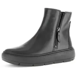 Gabor Damen Ankle Boots – Best Fitting Stiefeletten mit Warmfutter - Wanderschuhe, gefütterte Ankle Boots aus Glattleder mit flachem Absatz, ideal für kalte Tage und perfekten Tragekomfort dank Best Fitting Technologie.
