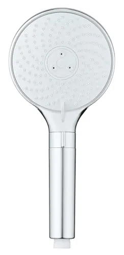 WENKO Duschkopf Mod. Water Saving, 12 cm, chrom - Handbrausen mit 3 Funktionen und wassersparendem Regulator, der den Wasserverbrauch auf bis zu 9 Liter pro Minute reduziert – umweltfreundlich und effizient!