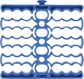 DELOCK 66325 - Kabel-Organizer mit 24 Kabeleinführungen, blau